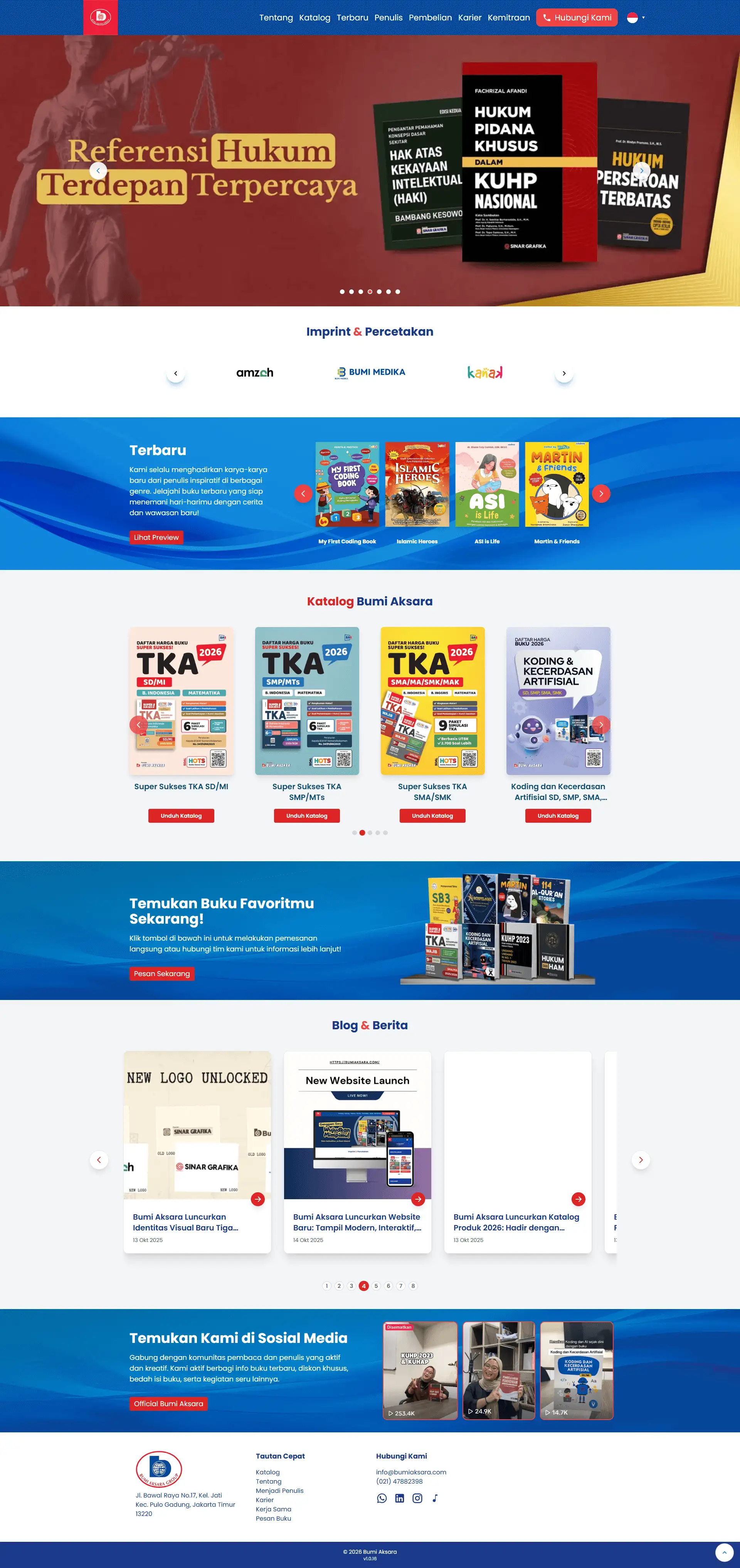 Desktop View Bumi Aksara