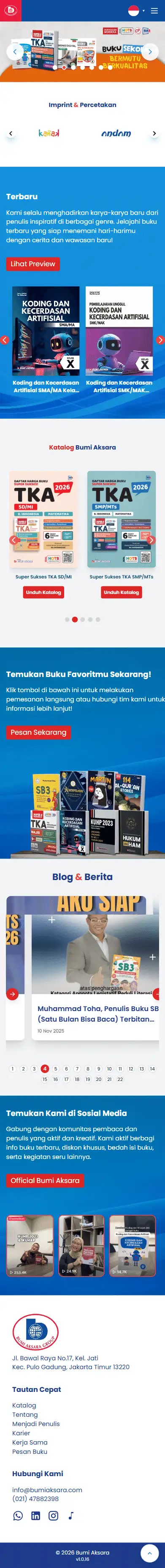 Mobile View Bumi Aksara