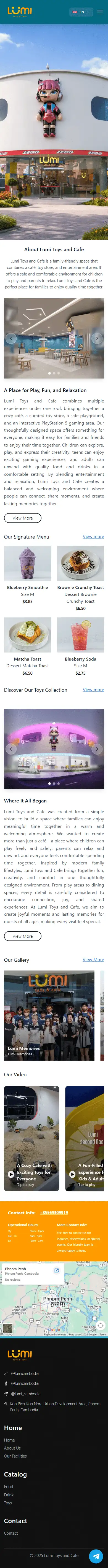Mobile View Lumi Cafe